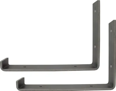 Produktbild von Natural Goods Berlin Regalhalter KREUZBERG, Regalhalterung, Regalträger, Wandregal, Wandkonsole, Industrial, für 200 mm Regalboden, 2 Stück