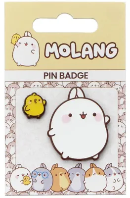 Immagine prodotto di Spilla con Molang e Piu Piu