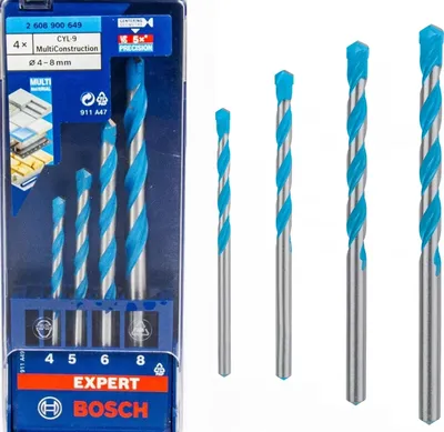 Produktbild von Bosch CYL-9 Mehrzweckbohrer-Set Ø 4/5/6/8 EXPERT MultiContruction