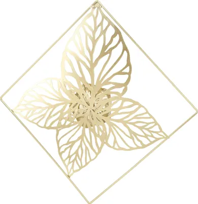 Obrázek produktu pro Moderní zlaté nástěnné ozdoby, dekorace na zeď pro výzdobu domova, výzdobu ložnice, interiérový design, květiny