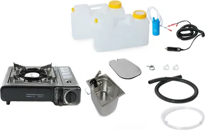 Obrázok produktu pre 12V kempingová sada umývadla kryt umývadla Mercedes VW plynový sporák
