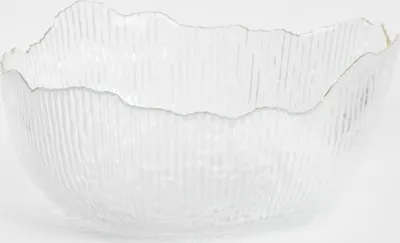 Zdjęcie produktu dla HOMLA Miska APOLA ryflowana transparentna L 9 cm x 20 cm