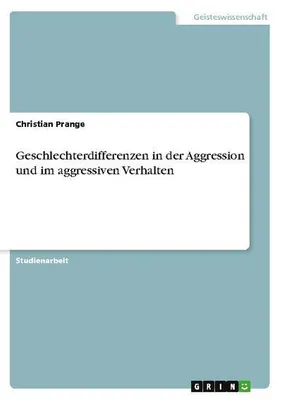 Obrázok produktu pre Geschlechterdifferenzen in der Aggression und im aggressiven Verhalten