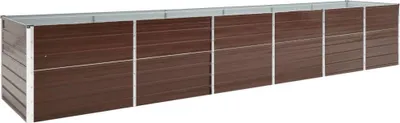 Produktbild von Garten-Hochbeet Verzinkter Stahl 480x80x77 cm Braun