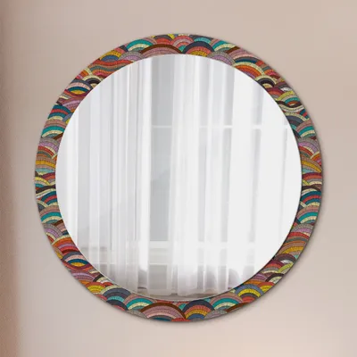 Produktbild von Ø100cm Modern Spiegel - Wandspiegel Wandmontage- Schlafzimmer - böhmisch ornament