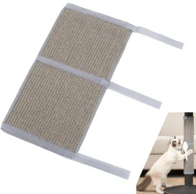 Image de Poteau à griffer 25 x 63 cm, toile en sisal, réutilisable