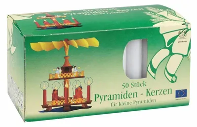 Produktbild von Pyramidenkerzen weiß 14x70mm 600 Stück