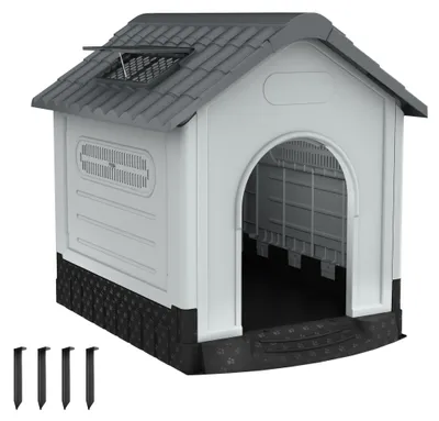 Produktbild von Hundehütte - Hundezwinger - Hundehäuschen - Tierhaus - Tiergehege - Erhältlich in den Größen S, M, L