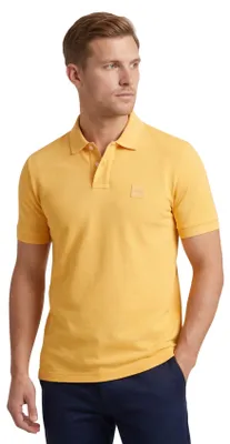 Produktbild von BOSS Orange Passenger Polo einfarbig orange Slim Fit Baumwolle