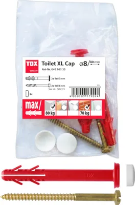 Produktbild von TOX Stand-WC-Befestigung Toilet XL Cap weiß 50 Stk