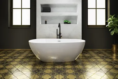 Produktbild von ECOLAM exklusive freistehende Badewanne Standbadewanne moderne Wanne freistehend Kira 166x85 cm 170 cm + Ablaufgarnitur Click Clack Acryl