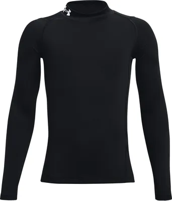 Produktbild von Under Armour Heatgear Armour Mock Langarm-baselayer Schwarz 18-20 Years Junge Schwarz 18-20 Years