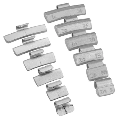 Produktbild von HASKYY Schlaggewichte Alufelgen 150 tlg. Silber 5-30g Auswuchtgewichte