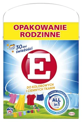 Produktbild von Waschpulver für Bunt- und Dunkelwäsche, 3,75 kg, 75 Waschladungen