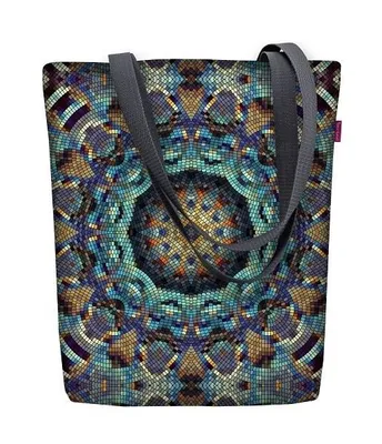 Obrázek produktu pro Sunny taška přes rameno se zipem dámská shopper 36x40 cm (do formátu A4) tote bag látková taška s motivem Barcelony
