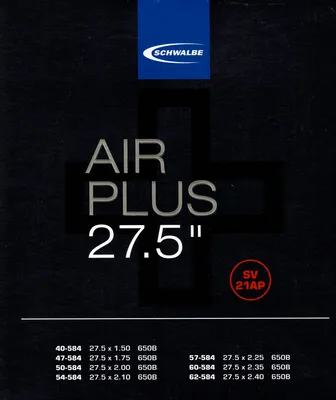 Produktbild von Schwalbe Schlauch SV21AP 27.5 Zoll (40/62-584) Air Plus höhere Lufthaltigkeit