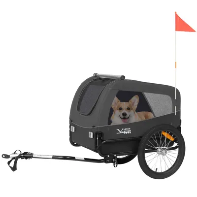 Produktbild von Tiggo VS Medium Hundeanhänger Fahrradanhänger für Hunden bis 23kg