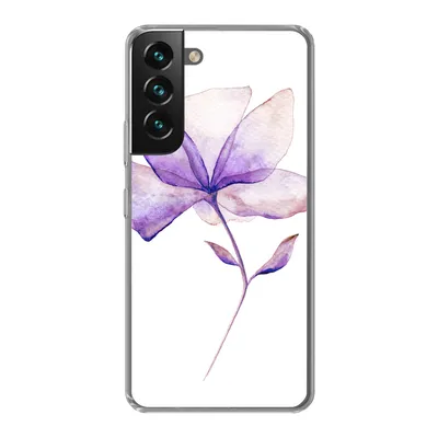 Produktbild von MuchoWow® Handyhülle Schutzhülle Hülle für Samsung Galaxy S22 Plus Blumen - Aquarell - Lila Silikon Softcase Handy Hülle - Schutzabdeckung