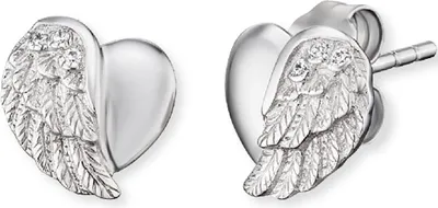 Produktbild von Engelsrufer Ohrstecker ERE-LILHEARTWING-ST Herzflügel Silber