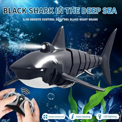 Obrázok produktu pre JY028 2,4G Diaľkové ovládanie Shark loď Model vodotesné RC hračky čierna a biela