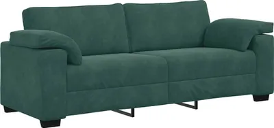 Obrázok produktu pre 3-miestna pohovka, tmavozelená 220x77x82 cm, zamatová