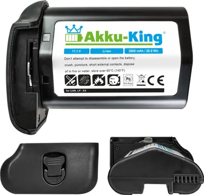 Immagine prodotto di Akku-King 20100006, Canon, 2600 mAh, 11,1 V, agli ioni di litio (Li-ion)