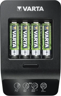 Produktbild von Batterieladegrät LCD Smart Charger+ inklusive 4 Akkus AA Packung mit 2 Stück