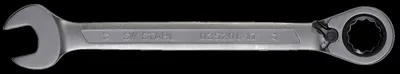 Image de SW-Stahl Clé à cliquet à fourche, 17 mm, réversible 03520L-17