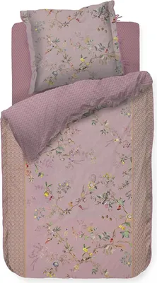 Produktbild von Pip Studio Perkal-Bettwäsche-Garnitur Autunno Farbe Lila Größe 135x200