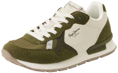 Imagen del producto de Zapatillas deportivas Pepe Jeans para mujer, modelo "Contrast Runner", color verde safari, talla 42 EU