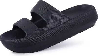 Produktbild von Orthopädische Slide-Sandalen für Frauen mit Fußgewölbeunterstützung, weiches Erholungs-Sandalen zum Reinschlüpfen, leichte Sommer-Cloud-Slipper bei Plantarfasziitis