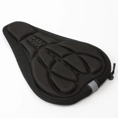 Produktbild von 3D Gel Fahrrad Sattelbezug Komfort Memory Foam Schwarz, H067