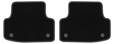 Produktbild von Velours-Fußmatten Hinten für Audi A3 8V 2012- (3-Türer/Limousine/Sportback) – 2-tlg, Schwarz, passgenau – Wielganizator LUX