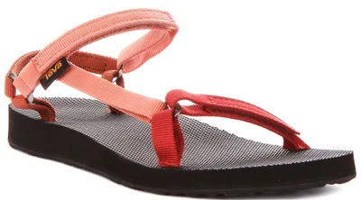 Produktbild von Teva Orginal Universal Slim In Black Pink Red For Women – 5 UK - 38 EU - 7 US / Black Pink Red