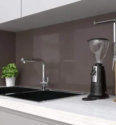 Produktbild von Küchenrückwand selbstklebend Farbe Chocolate unifarben einfarbig braun 220 x 60cm