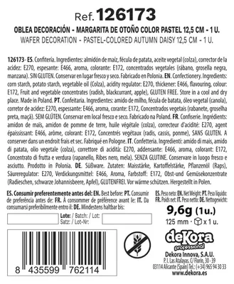 Produktbild von Riesenblumenwaffel 12,5cm Herbstdahlie glutenfrei vegan Tortendekoration Dekora