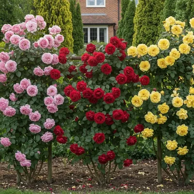 Imagen del producto de Rosas trepadoras Metanoia / Musimara / Indigo - 3 plantas - Perennes, resistentes al invierno - Rosas auténticas de Holanda - Ideales para muros, arcos y vallas (no son semillas, no son artificiales)