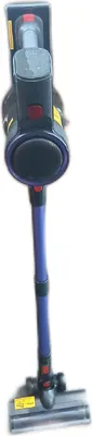 A cordless vacuum cleaner is shown against a white background.