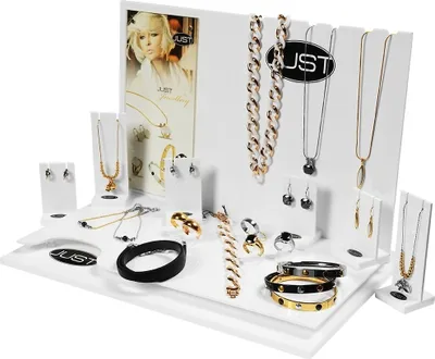 Produktbild von Just Schmuckdisplay, mit Aufstellern, weiß, 17,2 cm x 35 cm x 24 cm