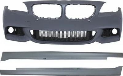 Produktbild von Frontstoßstange für BMW F10 F11 5 11-14 Seitenschweller M-Technik Look ohne Nebelscheinwerfer.