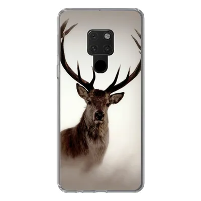 Produktbild von MuchoWow® Handyhülle Schutzhülle Hülle für Huawei P40 Lite Porträt - Hirsch - Geweih Silikon Softcase Handy Hülle - Handy