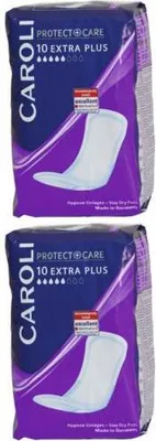 Produktbild von Caroli Hygiene Einlagen Protect + Care Extra Plus 10er (2er Pack)