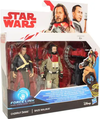 Produktbild von Hasbro Disney Star Wars Force Link Figuren Set Chirrut und Baze