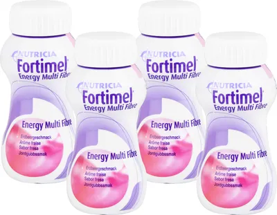 Obrázek produktu pro Fortimel Energy Multi Fibre s jahodovou příchutí, 4x200 ml FLU