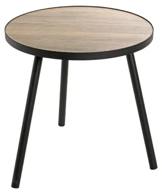 Imagen del producto de Mesa auxiliar moderna de MDF con superficie de roble