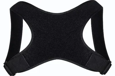Produktbild von Haltungskorrektor, verstellbare Passform, komfortables Vliesmaterial, schwarz-b, L 70-100KG