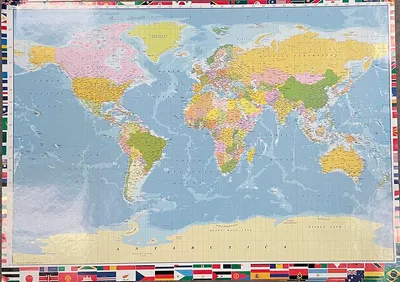Zdjęcie produktu dla Mapa świata - Plakat - 59x84 cm