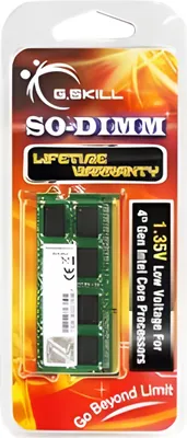Zdjęcie produktu dla G.Skill 8GB DDR3-1600, 8 GB, 1 x 8 GB, DDR3, 1600 MHz, 204-pin SO-DIMM