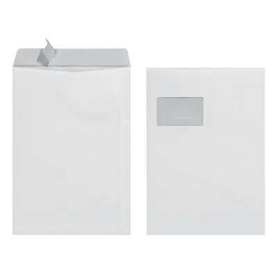 Produktbild von Herlitz Versandtasche DIN C4 mit Fenster haftklebend weiß 25 Versandtaschen