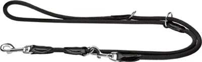 Produktbild von Hunter Training leash Freestyle, Hund, Trainingsleine, Schwarz, Band, Einfarbig, Nylon